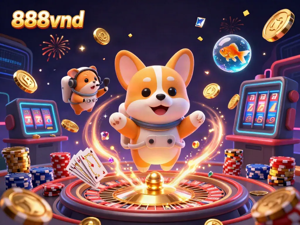 Experience thrilling online gaming at 888vnd with vibrant visuals and energetic scenes.