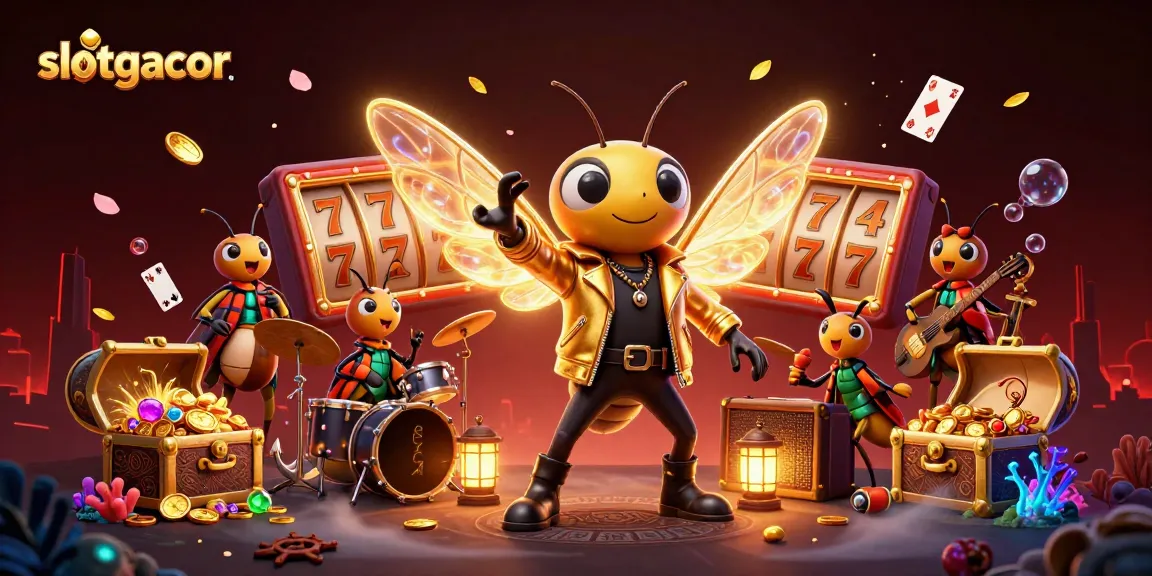 Engage with slotgacor experience featuring jackpot reels, gold coins, and vibrant gameplay elements.