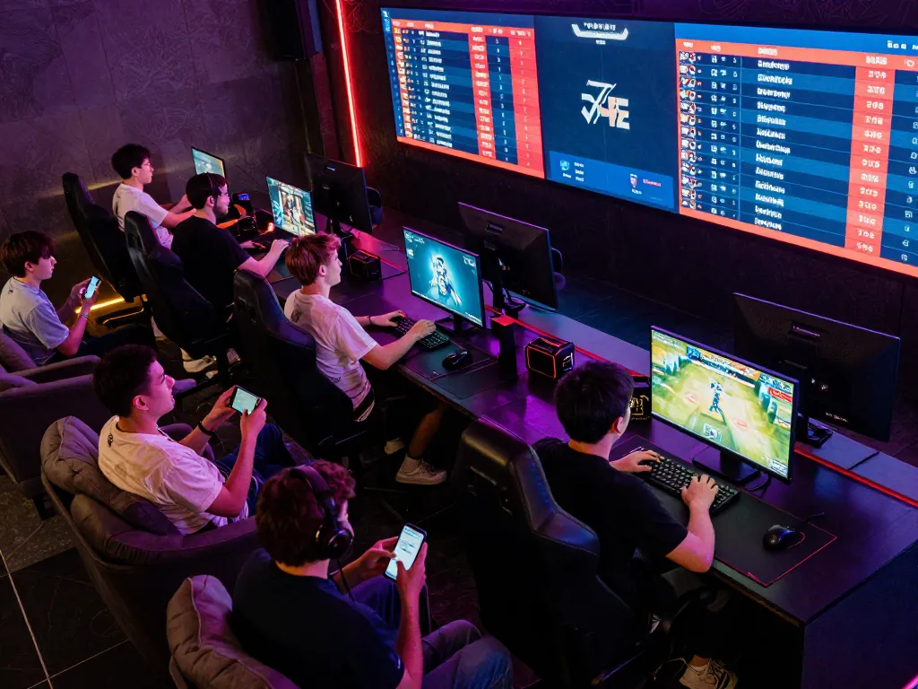Soc88 live betting scene showing intense gamers engaged in esports wagering