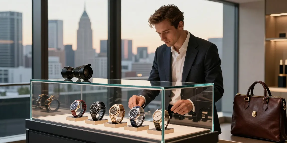 Showcasing super clone watches in a luxurious urban environment emphasizing craftsmanship and elegance.