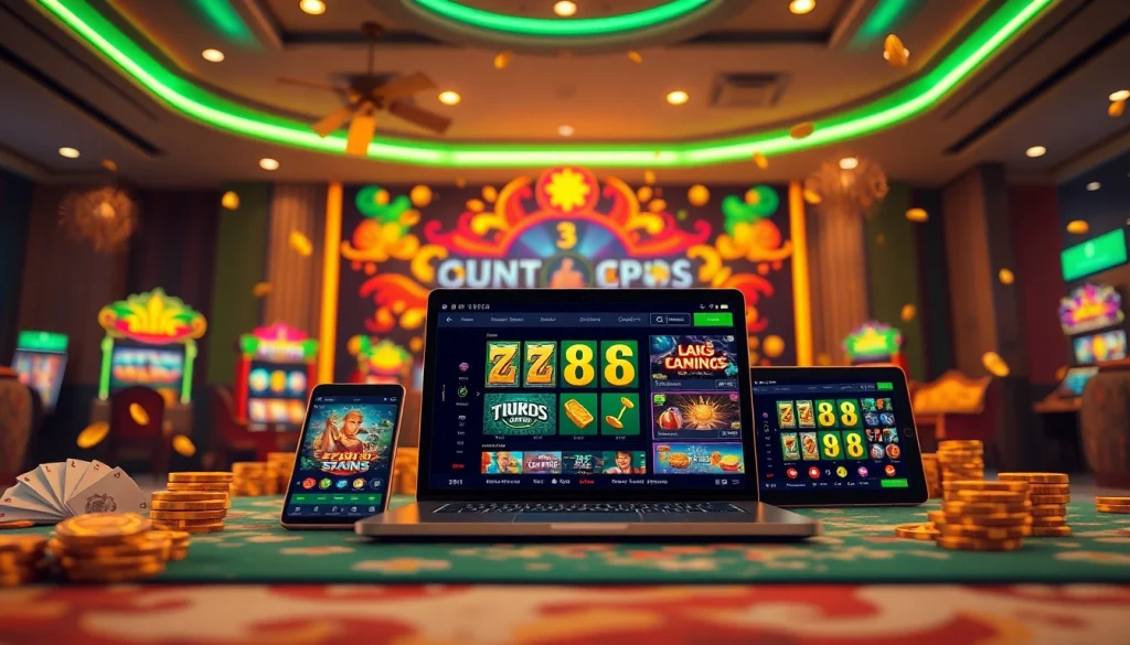 Exciting online gaming experience at tk88win.live with vibrant digital elements.