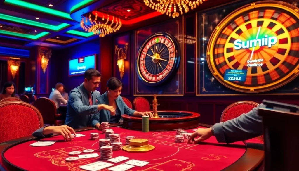 Experience thrilling gameplay at sumvip com with vibrant casino tables and engaging players.