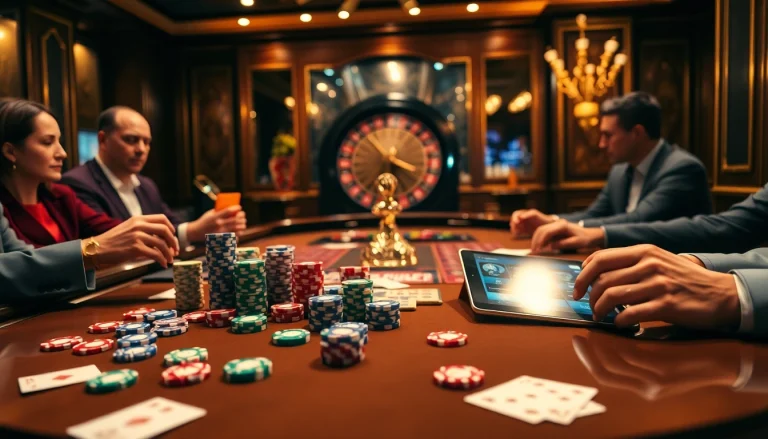 Engage in thrilling poker action at https://wapt.co.com/ with colorful chips and luxury surroundings.