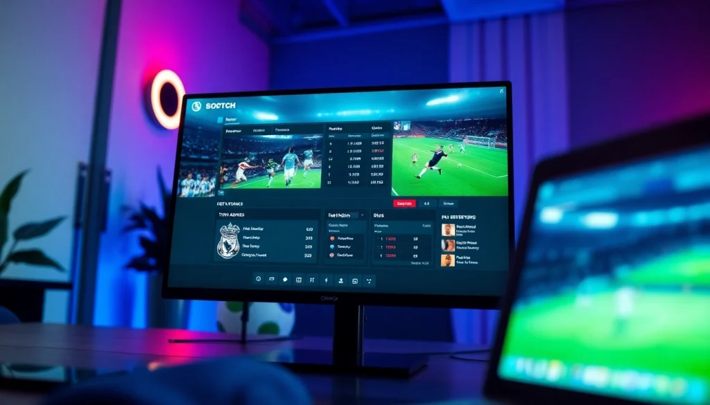 The user-friendly interface of joemadfan.com showcasing live football streaming, highlights, and statistics.