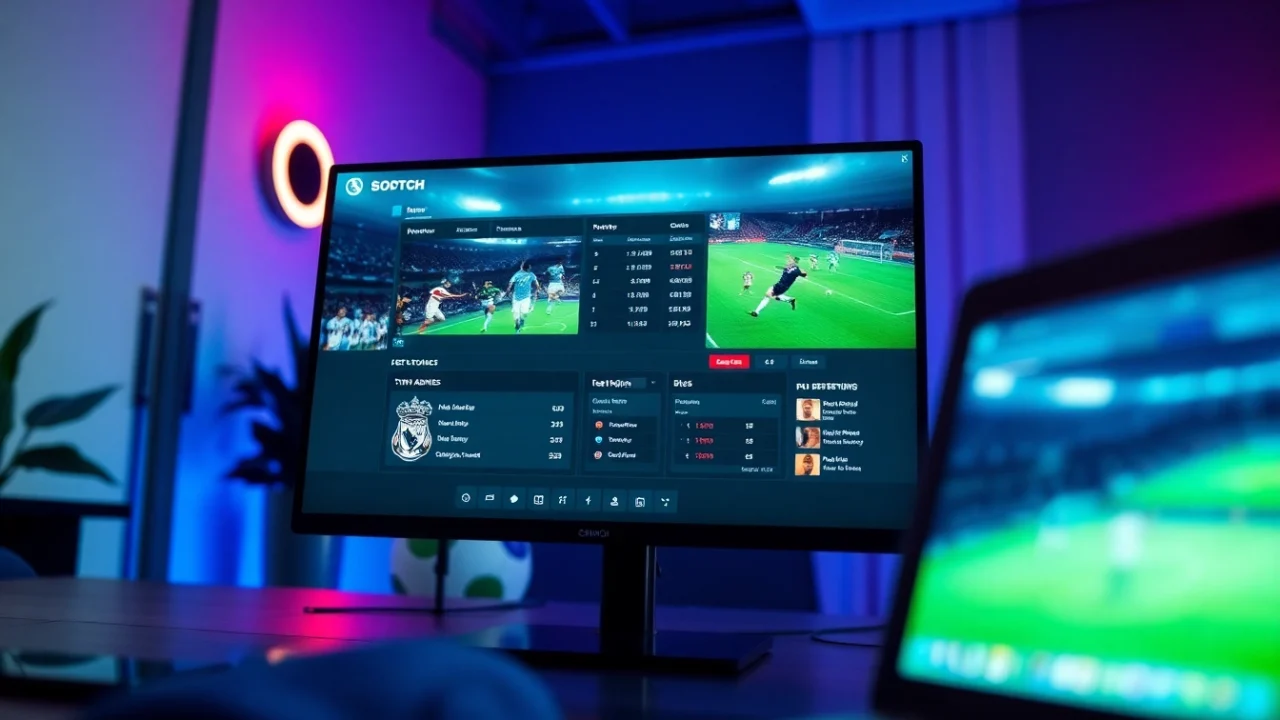 The user-friendly interface of joemadfan.com showcasing live football streaming, highlights, and statistics.