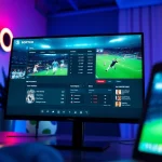 The user-friendly interface of joemadfan.com showcasing live football streaming, highlights, and statistics.