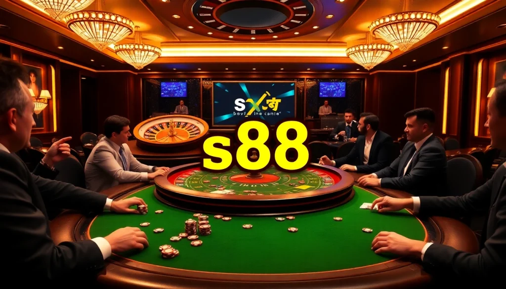 Engaged players at the poker table using s88 betting strategies for a thrilling gaming experience.