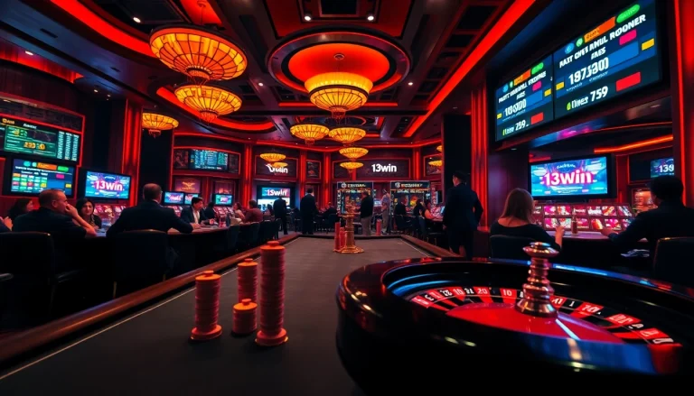 Experience the thrill of online gambling at 13win with vibrant casino games and high-stakes action.