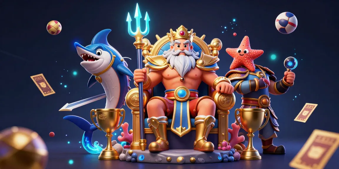 Taking a chance with tài xỉu b52club, king Neptune oversees a vibrant gaming scene filled with sports energy.