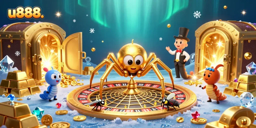 Experience thrilling bets at u888. with vibrant 3D spider and exciting casino elements!